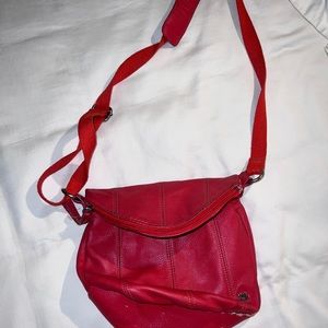 VERY USED- Red crossbody bag
